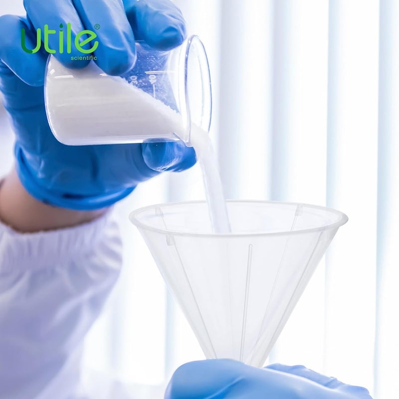 UTILE 2pcs Plastic Analytical Funnel Set, PP Material, Top Diameter 153mm, Small Funnel for Lab Bottles, Recreational Activities, 4512.0019.2 - Image 5